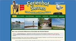 Desktop Screenshot of ferienhofsiemen.de